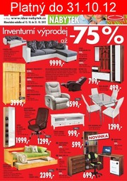 aktuální leták IDEA nábytek 15.10.2012-31.10.2012
