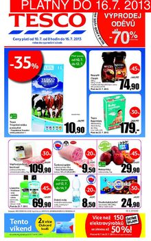 aktuální leták Tesco 10.7.2013-16.7.2013