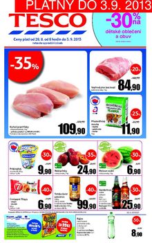 aktuální leták Tesco 28.8.2013-3.9.2013