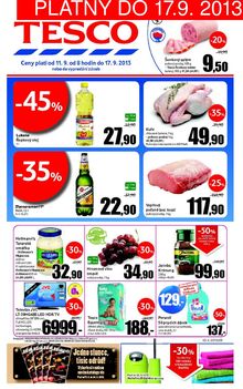 aktuální leták Tesco 11.9.2013-17.9.2013
