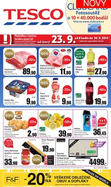 aktuální leták Tesco 23.9.2014-30.9.2014