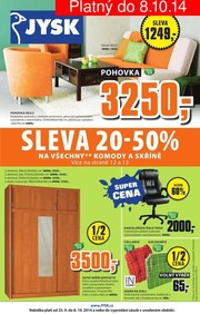 aktuální leták Jysk 25.9.2014-8.10.2014