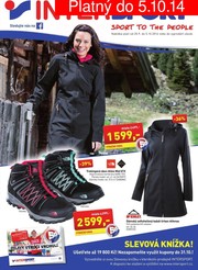 aktuální leták Intersport 25.9.2014-5.10.2014