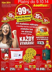 aktuální leták bauMax 26.9.2014-9.10.2014