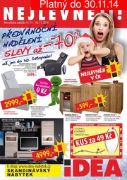 aktuální leták IDEA nábytek 15.11.2014-30.11.2014