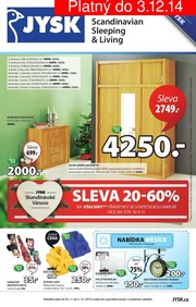 aktuální leták Jysk 20.11.2014-3.12.2014