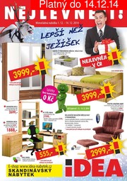 aktuální leták IDEA nábytek 1.12.2014-14.12.2014