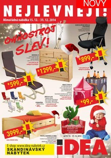 aktuální leták IDEA nábytek 15.12.2014-31.12.2014
