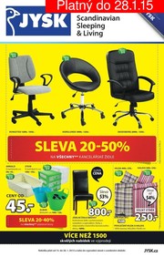 aktuální leták Jysk 15.1.2015-28.1.2015