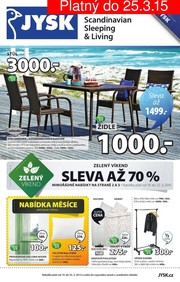 aktuální leták Jysk 19.3.2015-25.3.2015