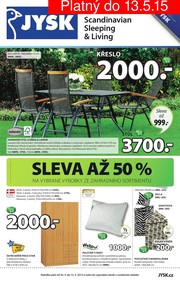 aktuální leták Jysk 30.4.2015-13.5.2015