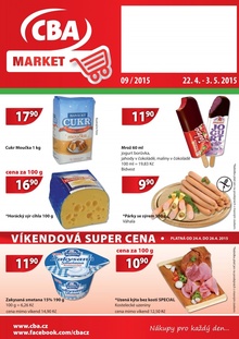 aktuální leták CBA 22.4.2015-3.5.2015