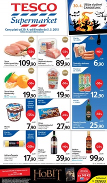 aktuální leták Tesco 29.4.2015-5.5.2015