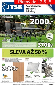 aktuální leták Jysk 30.4.2015-13.5.2015