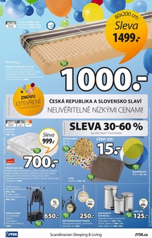 aktuální leták Jysk 30.4.2015-13.5.2015