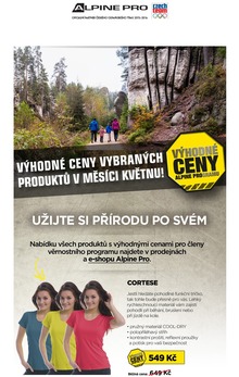 aktuální leták ALPINE PRO 1.5.2015-31.5.2015