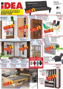aktuální leták IDEA nábytek 15.5.2015-31.5.2015