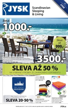 aktuální leták Jysk 21.5.2015-3.6.2015