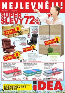 aktuální leták IDEA nábytek 1.6.2015-14.6.2015