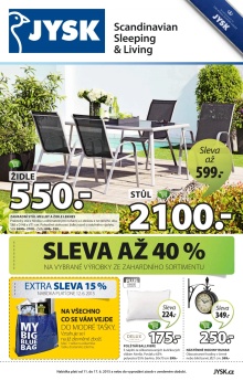 aktuální leták Jysk 11.6.2015-17.6.2015