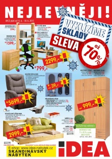 aktuální leták IDEA nábytek 15.6.2015-30.6.2015