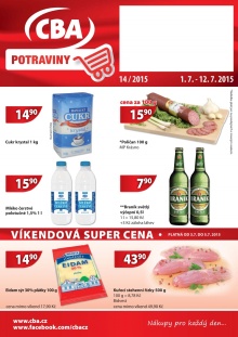 aktuální leták CBA 1.7.2015-12.7.2015