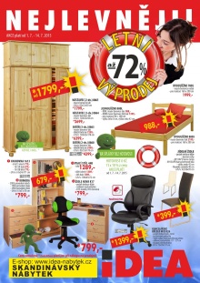 aktuální leták IDEA nábytek 1.7.2015-14.7.2015