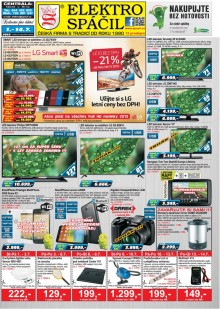 aktuální leták Elektro Spáčil 1.7.2015-14.7.2015