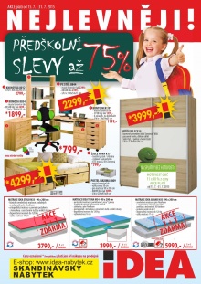 aktuální leták IDEA nábytek 15.7.2015-31.7.2015