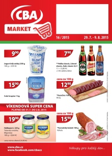 aktuální leták CBA 29.7.2015-9.8.2015