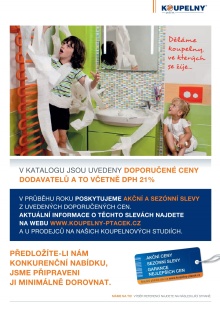 aktuální leták KOUPELNY Ptáček 1.9.2014-31.8.2015