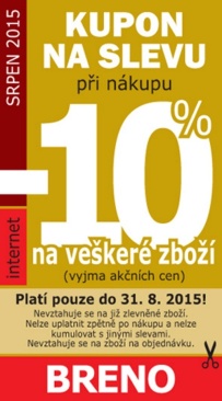 aktuální leták Breno koberce 1.8.2015-31.8.2015