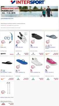 aktuální leták Intersport 3.8.2015-11.8.2015