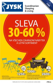 aktuální leták Jysk 6.8.2015-19.8.2015