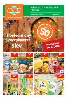 aktuální leták Globus 13.8.2015-19.8.2015