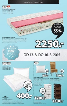 aktuální leták Jysk 13.8.2015-19.8.2015