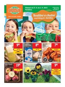 aktuální leták Globus 27.8.2015-2.9.2015