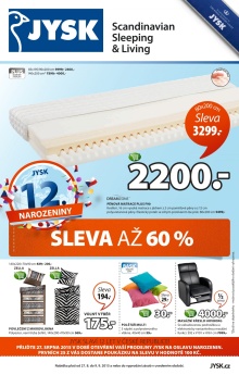 aktuální leták Jysk 27.8.2015-9.9.2015