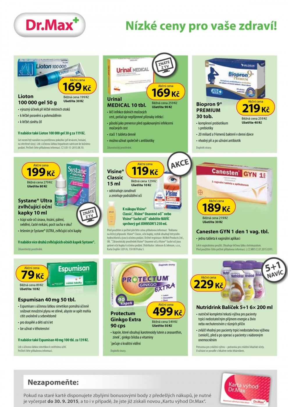 drmax lékárna leták Dr. Max strana 4