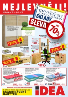 aktuální leták IDEA nábytek 15.9.2015-30.9.2015