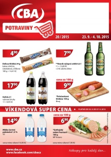 aktuální leták CBA 23.9.2015-4.10.2015