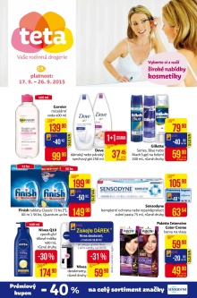 Teta drogerie leták - pro nové prodejny od 17.9. strana 1