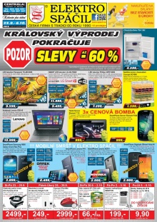 aktuální leták Elektro Spáčil 23.9.2015-6.10.2015