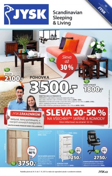 aktuální leták Jysk 24.9.2015-7.10.2015