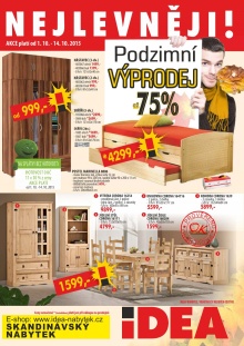 aktuální leták IDEA nábytek 1.10.2015-14.10.2015