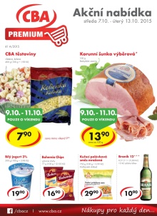 aktuální leták CBA 7.10.2015-13.10.2015