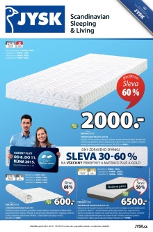 aktuální leták Jysk 8.10.2015-21.10.2015