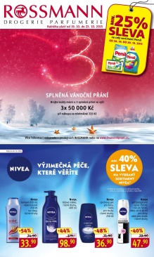 aktuální leták ROSSMANN drogerie 19.10.2015-23.10.2015