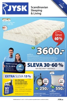 aktuální leták Jysk 15.10.2015-21.10.2015