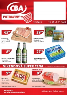 aktuální leták CBA 21.10.2015-1.11.2015